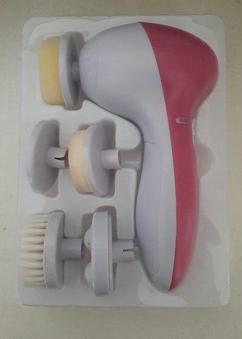 Pembe 5'li Yüz Temizleme ve Masaj Cihazı - Görsel 3