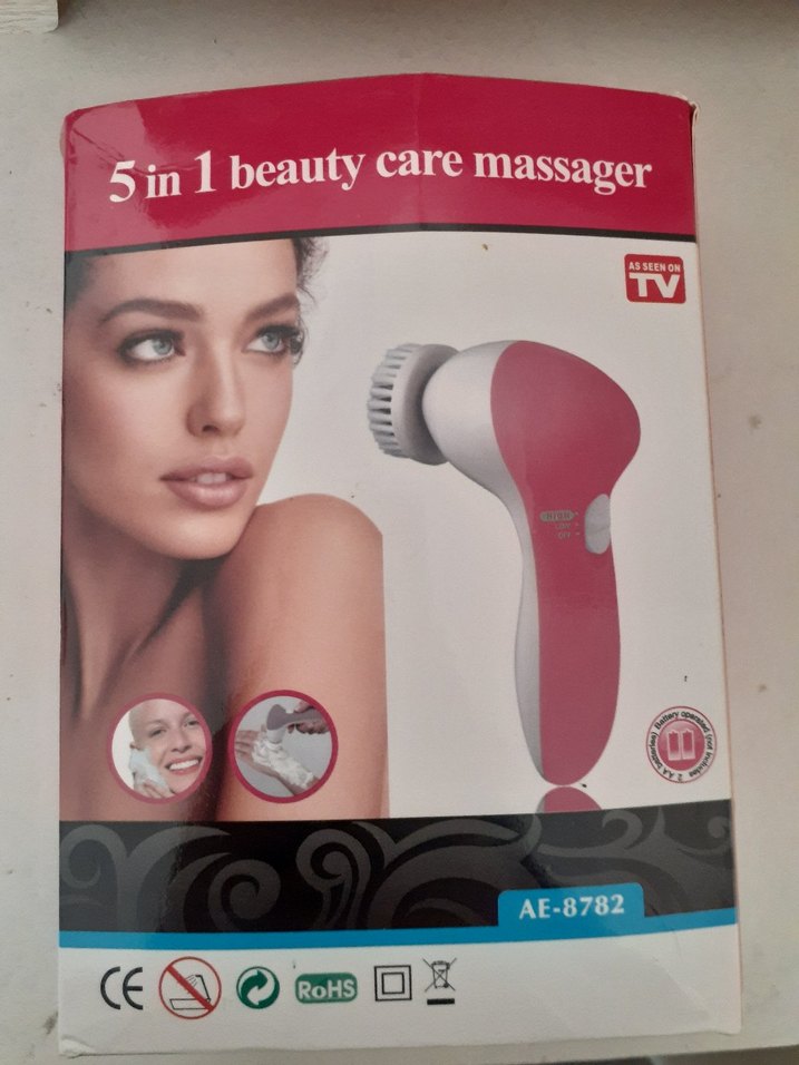 Pembe 5'li Yüz Temizleme ve Masaj Cihazı - Görsel 2