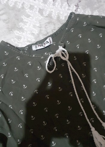 Uzun Kollu yazlık Kadın Elbise - Görsel 4