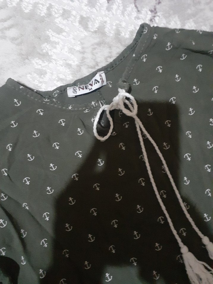 Uzun Kollu yazlık Kadın Elbise - Görsel 4