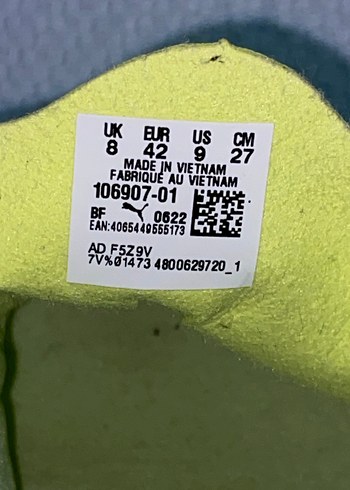 Puma Sarı Erkek Futbol Ayakkabısı Velcro Bantlı - Görsel 3