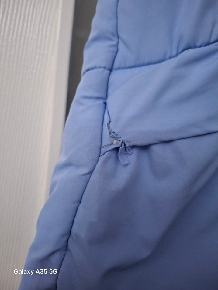 Düğmeli Mavi cocuk yelek - Görsel 2