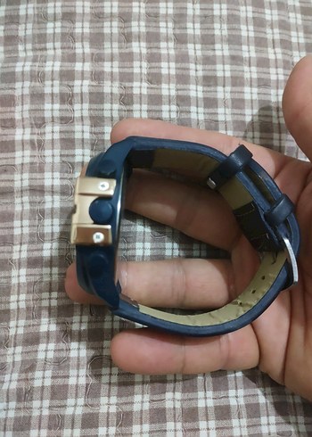 Siyah Biker Tarzı Erkek Kol Saati - Görsel 2