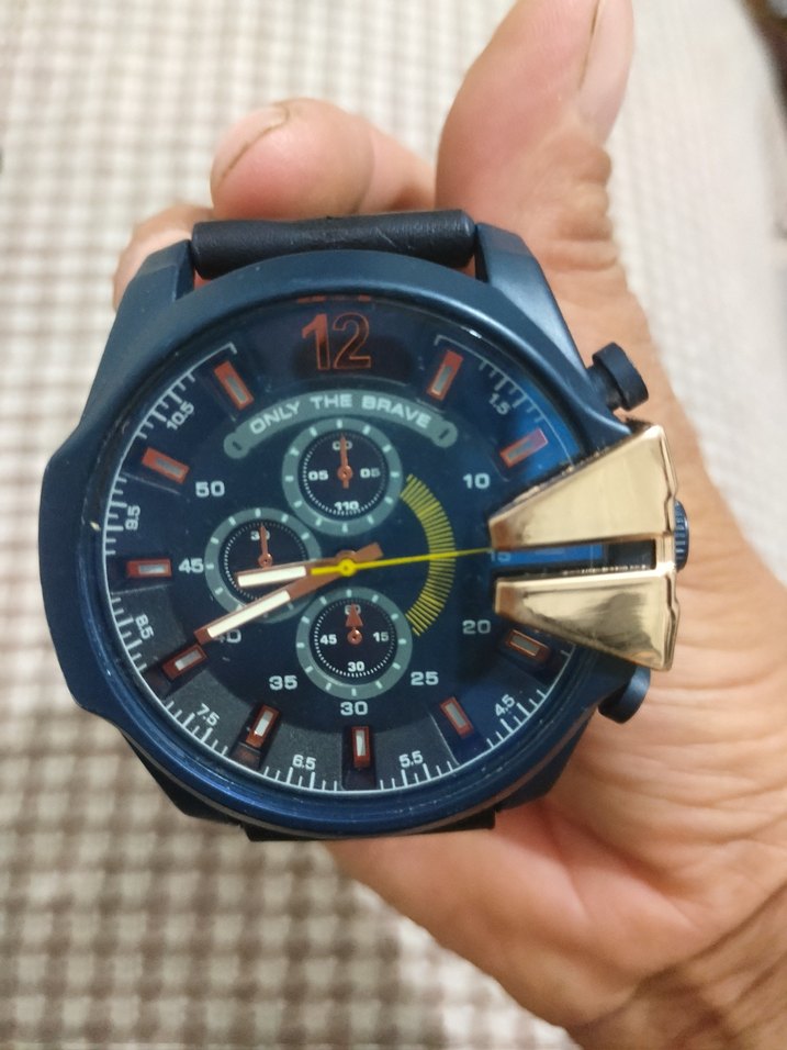 Siyah Biker Tarzı Erkek Kol Saati - Görsel 3