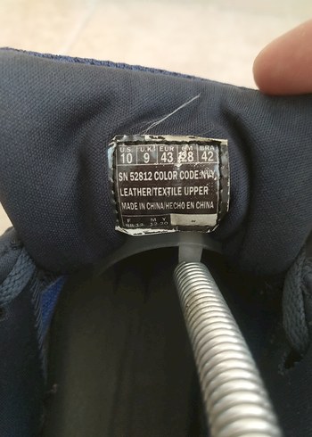 Erkek Lacivert Spor Ayakkabı Velcro - Görsel 3