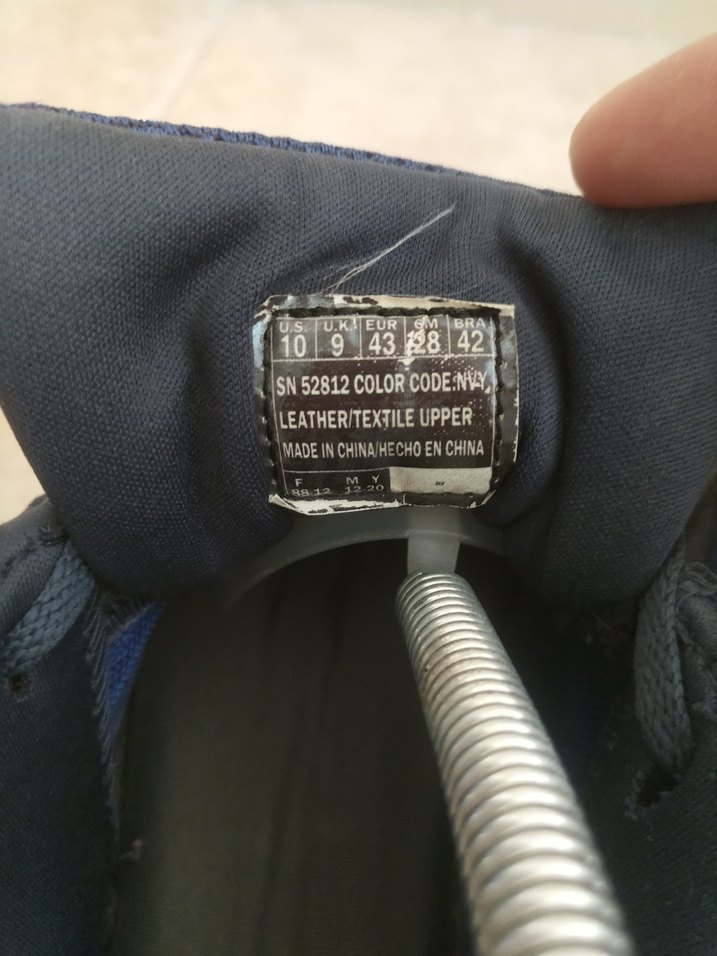 Erkek Lacivert Spor Ayakkabı Velcro - Görsel 3