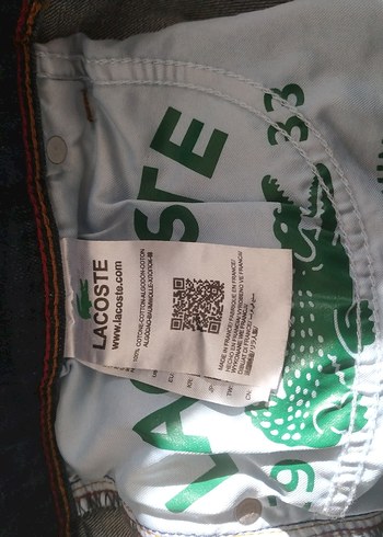 sıfır Orjinal Lacoste erkek kol pantolon - Görsel 4