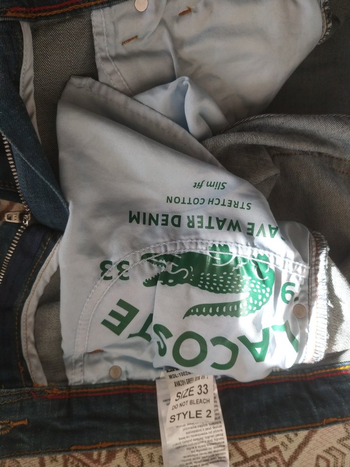 sıfır Orjinal Lacoste erkek kol pantolon - Görsel 5