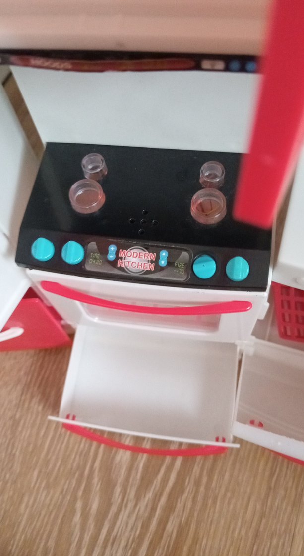 Kırmızı-Beyaz Oyuncak Mutfak Seti - Görsel 3