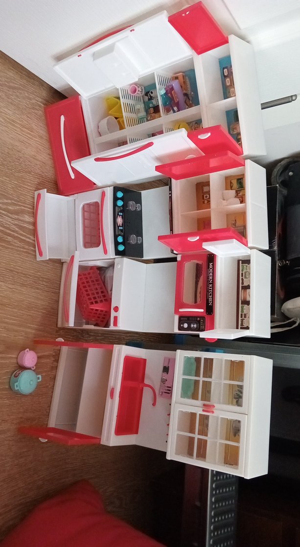 Kırmızı-Beyaz Oyuncak Mutfak Seti - Görsel 2