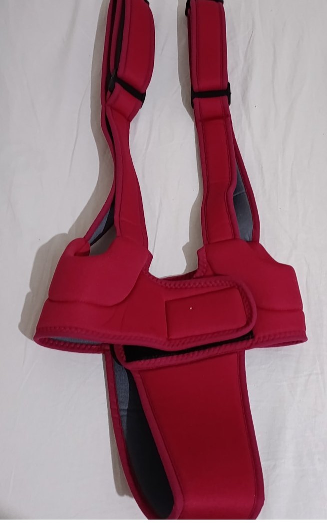 Kırmızı ve Gri Bebek Taşıyıcı - Görsel 3