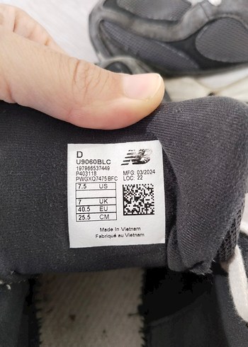 Gri Bağcıklı New Balance Unisex spor ayakkabı - Görsel 6