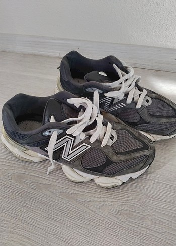 Gri Bağcıklı New Balance Unisex spor ayakkabı - Görsel 3