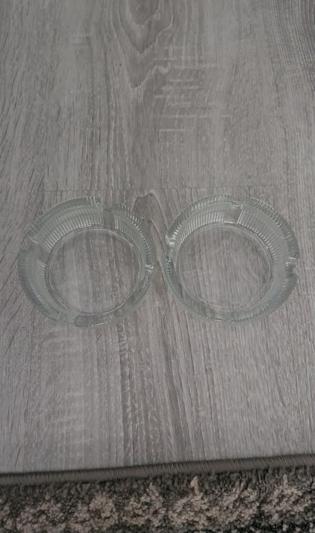 Vintage Desenli Cam Küllük Seti - Görsel 2