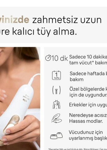 Braun Beyaz Lazer Epilasyon Cihazı - Görsel 2