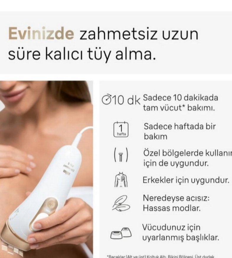 Braun Beyaz Lazer Epilasyon Cihazı - Görsel 2