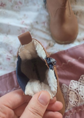 Kürklü Kahverengi Deri Erkek Çocuk Botu - Görsel 2