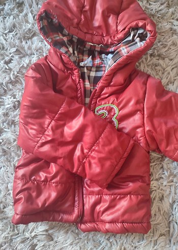 Kapüşonlu Erkek Çocuk  Mont - Görsel 2