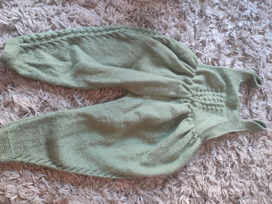 Bohem Tarzı Örgü  Salopet - Görsel 2