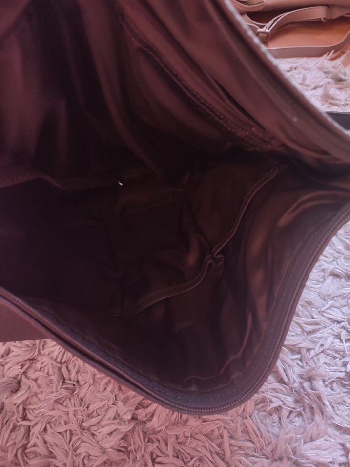 BREE Gri Kahverengi Deri Kadın Çanta - Görsel 5