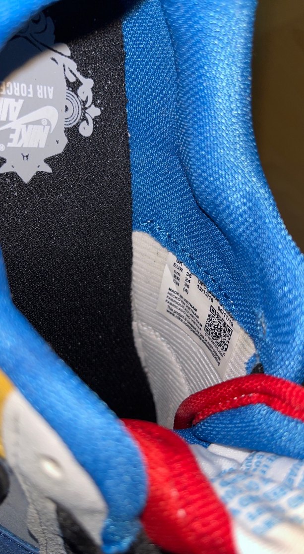 Renkli Mavi Kadın Spor Ayakkabı Pazarlık payı vardır - Görsel 3