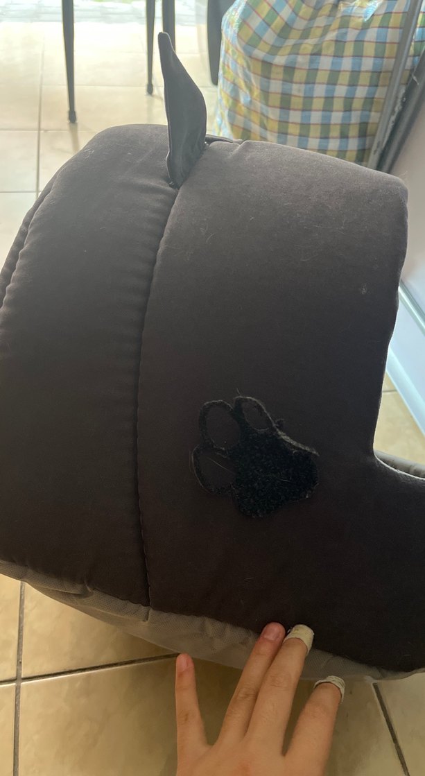 Kedi Kulaklı Koyu Gri Kedi Yatağı - Görsel 5