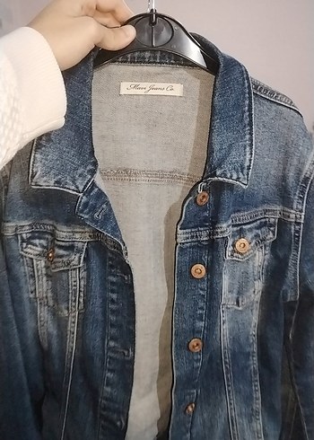 Mavi Kadın Denim Ceket, Düğmeli, Fit Kesim - Görsel 2