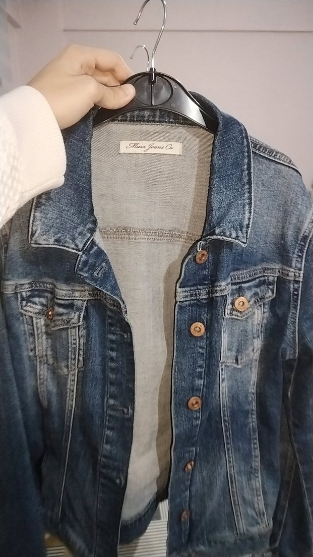 Mavi Kadın Denim Ceket, Düğmeli, Fit Kesim - Görsel 2