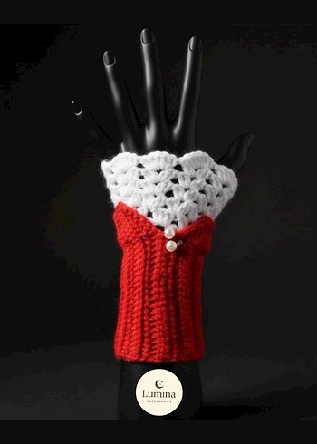 Örgü Kadın Eldiveni - Görsel 2