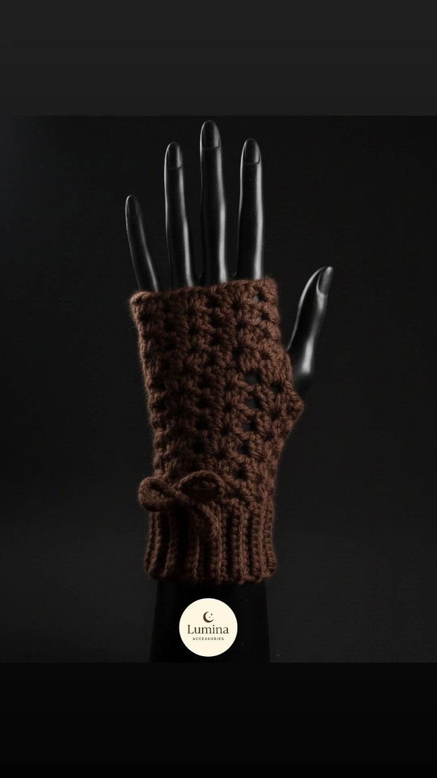 Örgü Kadın Eldiveni - Görsel 2