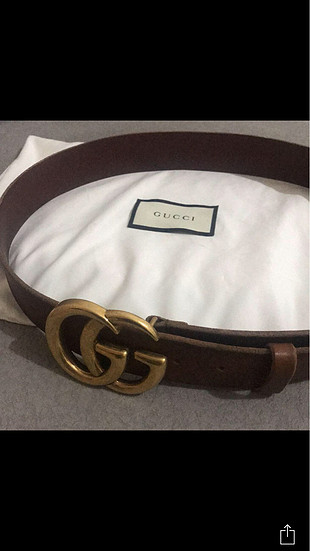 Gucci Gucci orijinal eni 4cm bel 85 cm kemer Taba rengi 