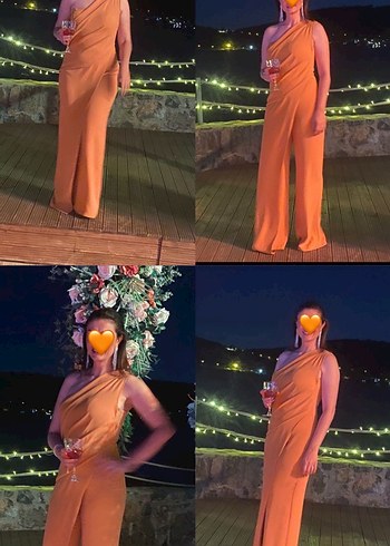 RENGİN Marka, hardal 38 beden Abiye Tulum - Görsel 4