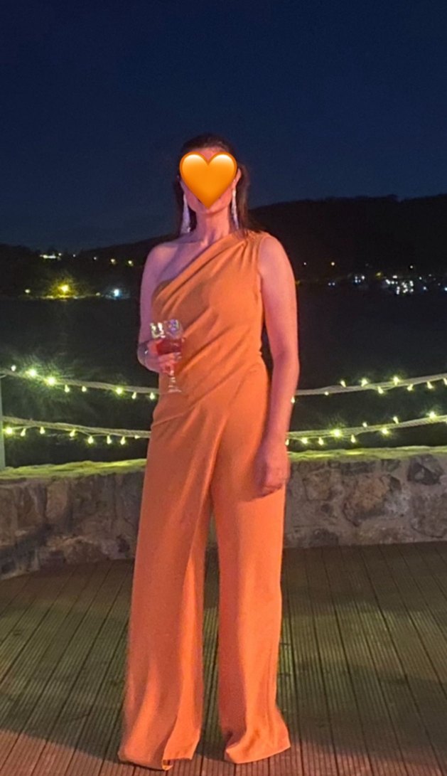 RENGİN Marka, hardal 38 beden Abiye Tulum - Görsel 2