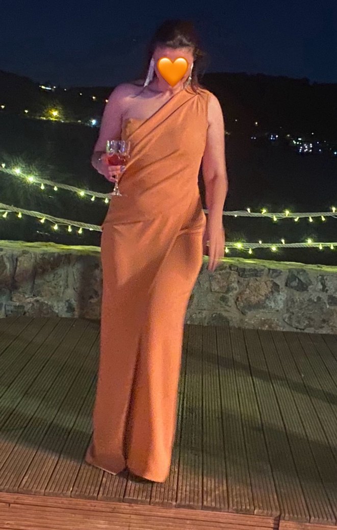 RENGİN Marka, hardal 38 beden Abiye Tulum - Görsel 3