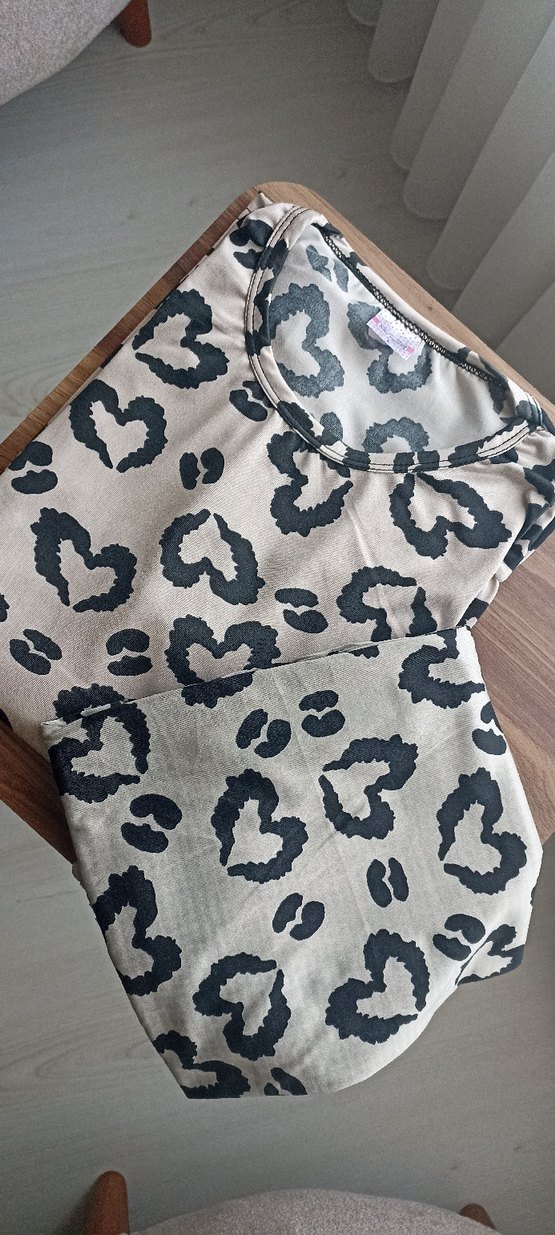 Kalpli Pembe Uzun Kollu Kadın Pijama Takımı - Görsel 3