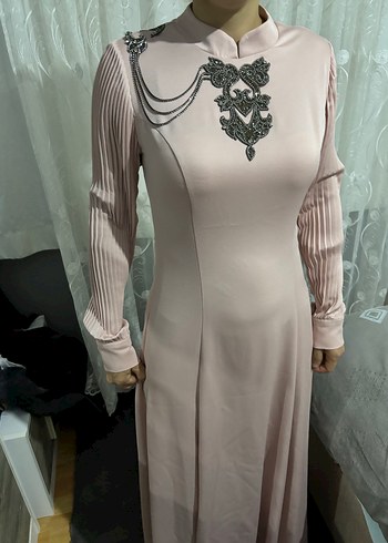 Pudra tesettür abiye - Görsel 4