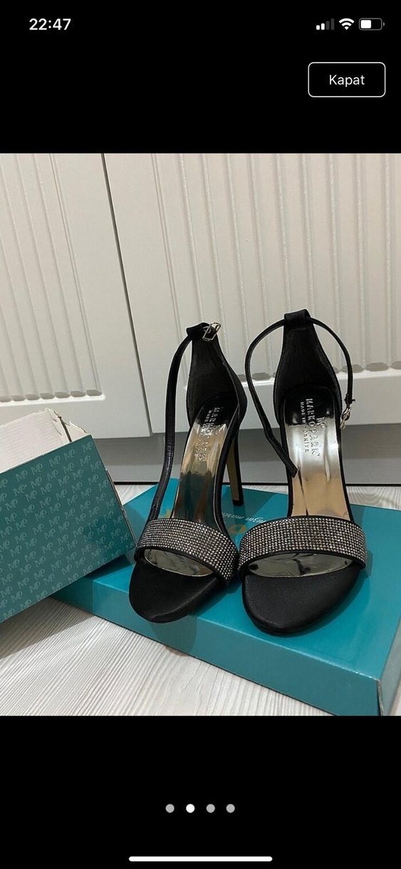 Siyah Parlak Tokalı İnce Topuklu Kadın Ayakkabı - Görsel 2