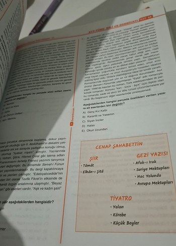 AYT Türk Dili ve Edebiyatı Ders Notları&Test kitabı - Görsel 3