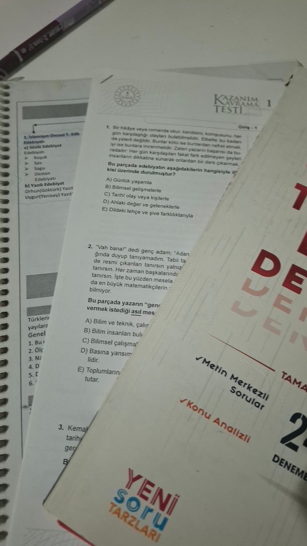 Türk Dili Edebiyatı Deneme Sınavları 24x24 - Görsel 2