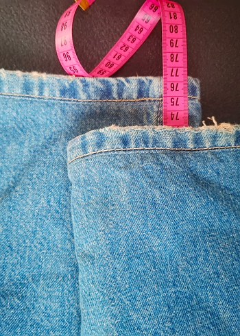 Trendyolmilla Rahat Kesim Mavi Kadın Kot Pantolon - Görsel 5