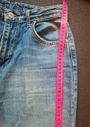 Trendyolmilla Rahat Kesim Mavi Kadın Kot Pantolon - Görsel 2