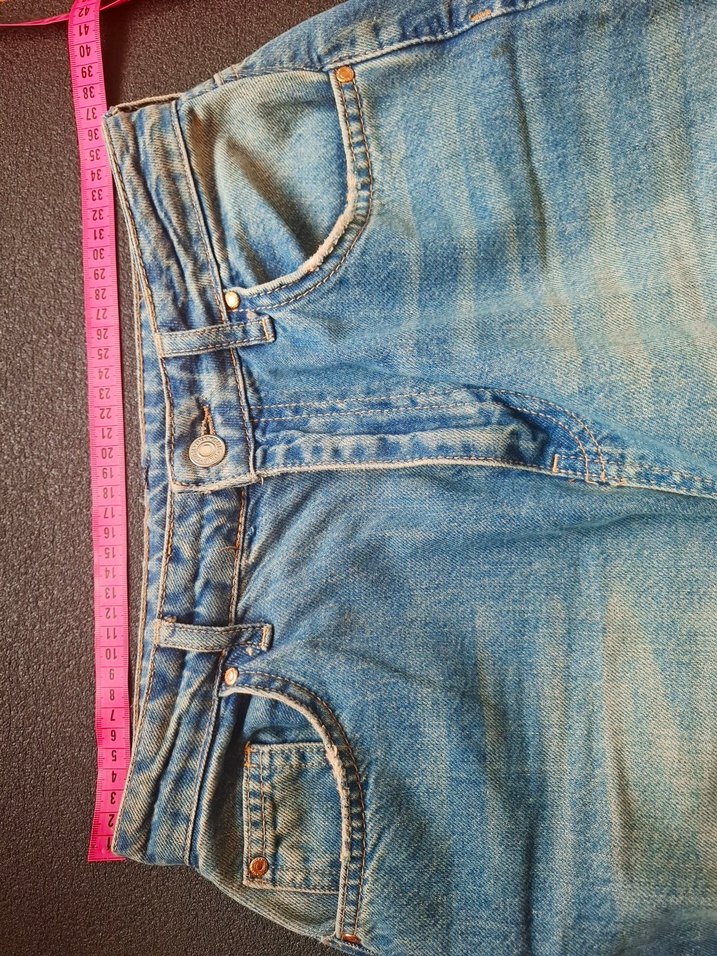 Trendyolmilla Rahat Kesim Mavi Kadın Kot Pantolon - Görsel 3