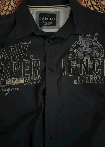 Lacivert Uzun Kollu Düğmeli Erkek Gömlek - Görsel 3