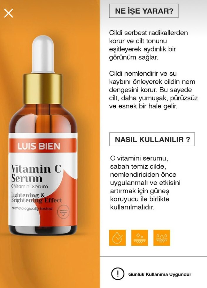 Luis Bien C Vitamini Serum 30ml - Görsel 2