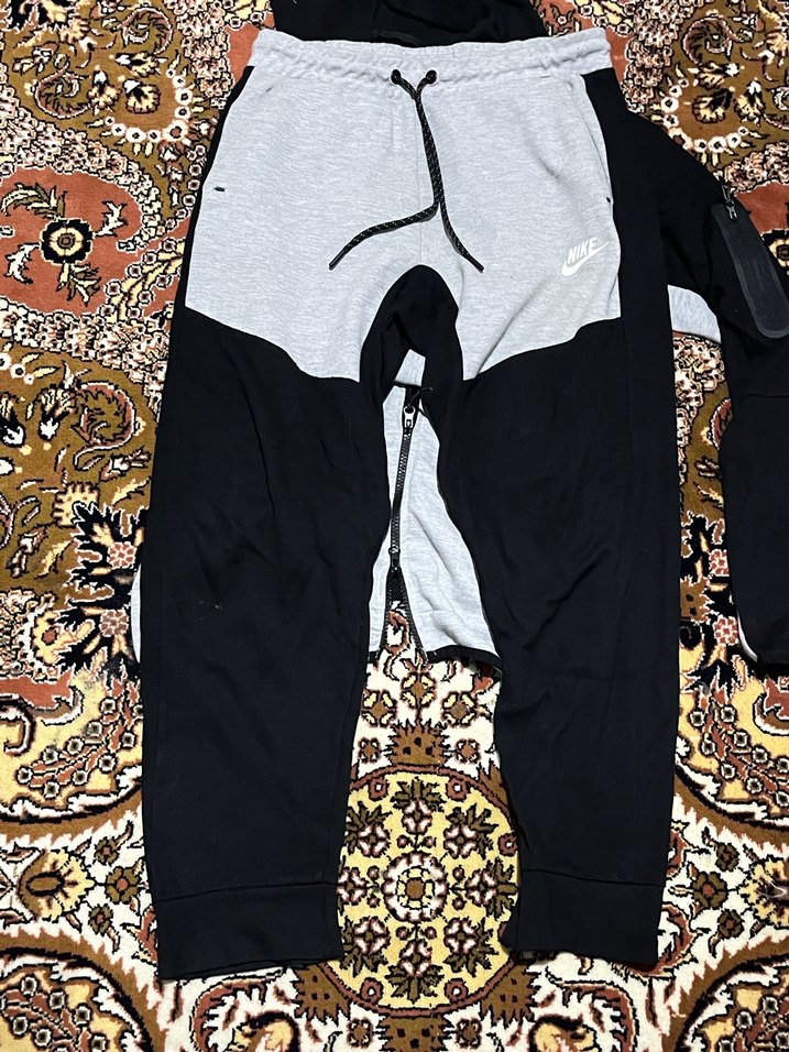 Nike tech Gri Siyah çift Fermuarlı unisex Eşofman Takımı - Görsel 3