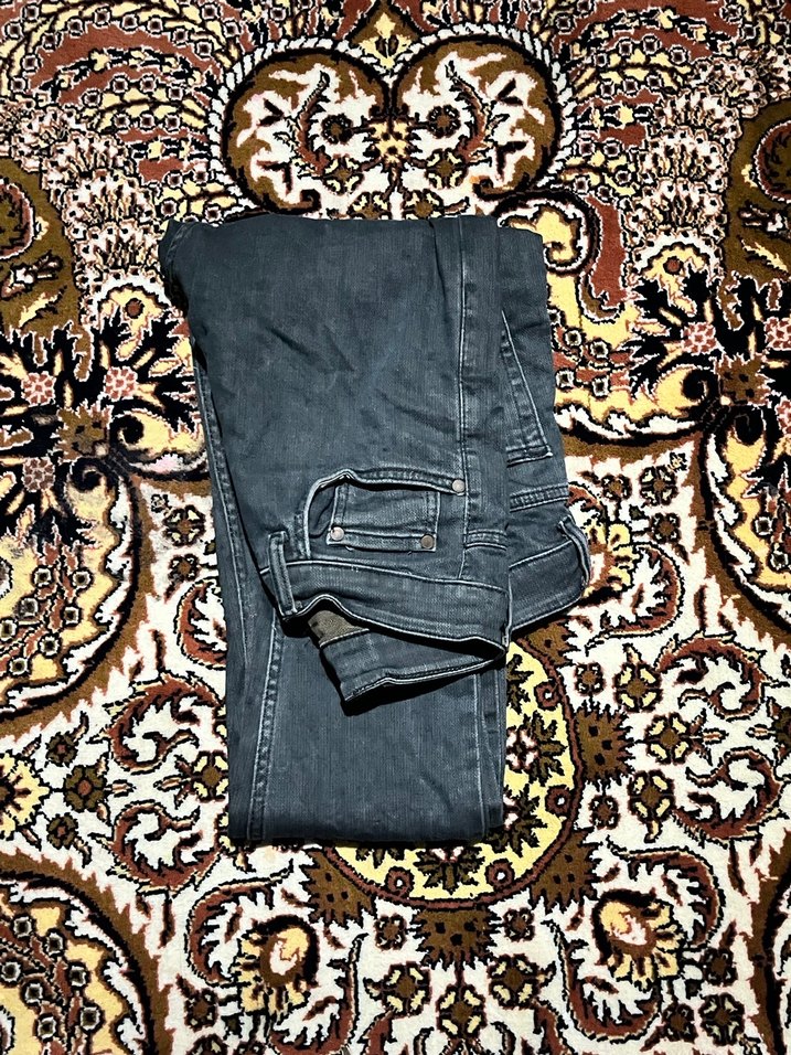 İBatik Desenli orta Kesim Erkek Kot Pantolon - Görsel 2