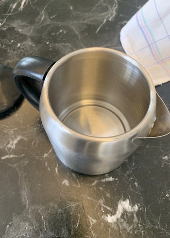 Gri Çelik Kapaklı Demlik - Görsel 3