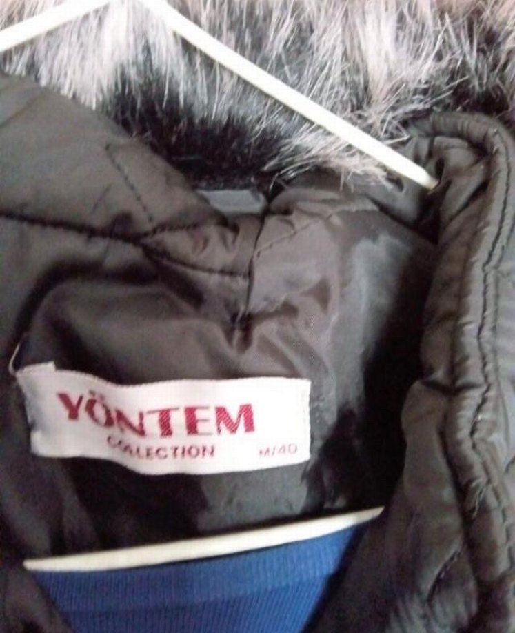 Kürk Detaylı Siyah Kadın Kışlık Mont - Görsel 3