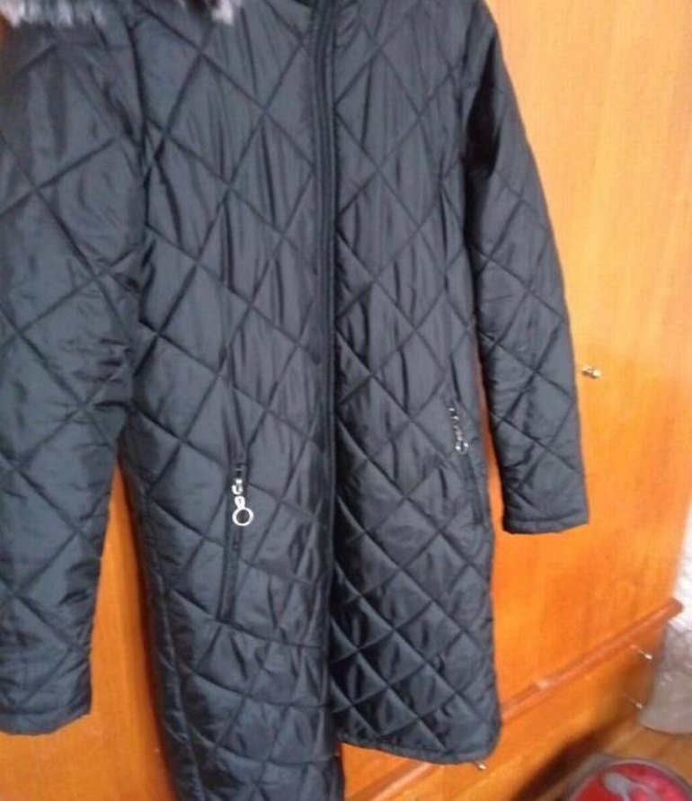 Kürk Detaylı Siyah Kadın Kışlık Mont - Görsel 4