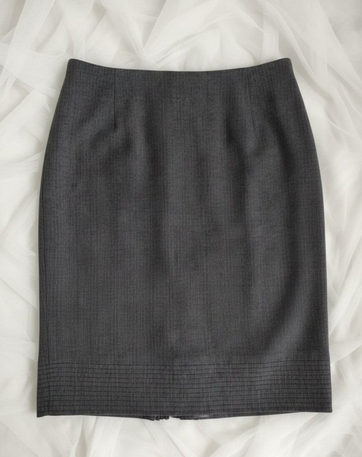 Gri Kemerli Mini Ofis Eteği s beden etiketli LUX bessini marka - Görsel 4